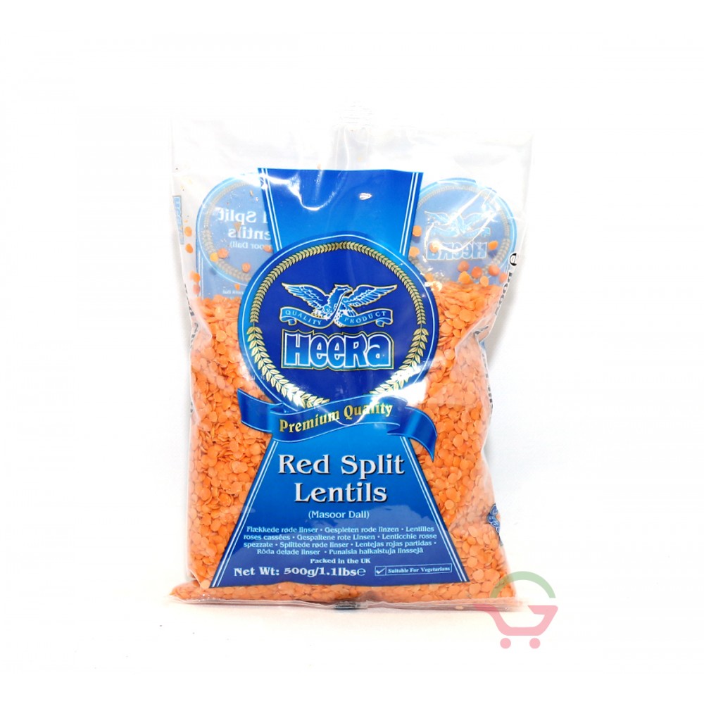 Gespaltene rote linsen 500g