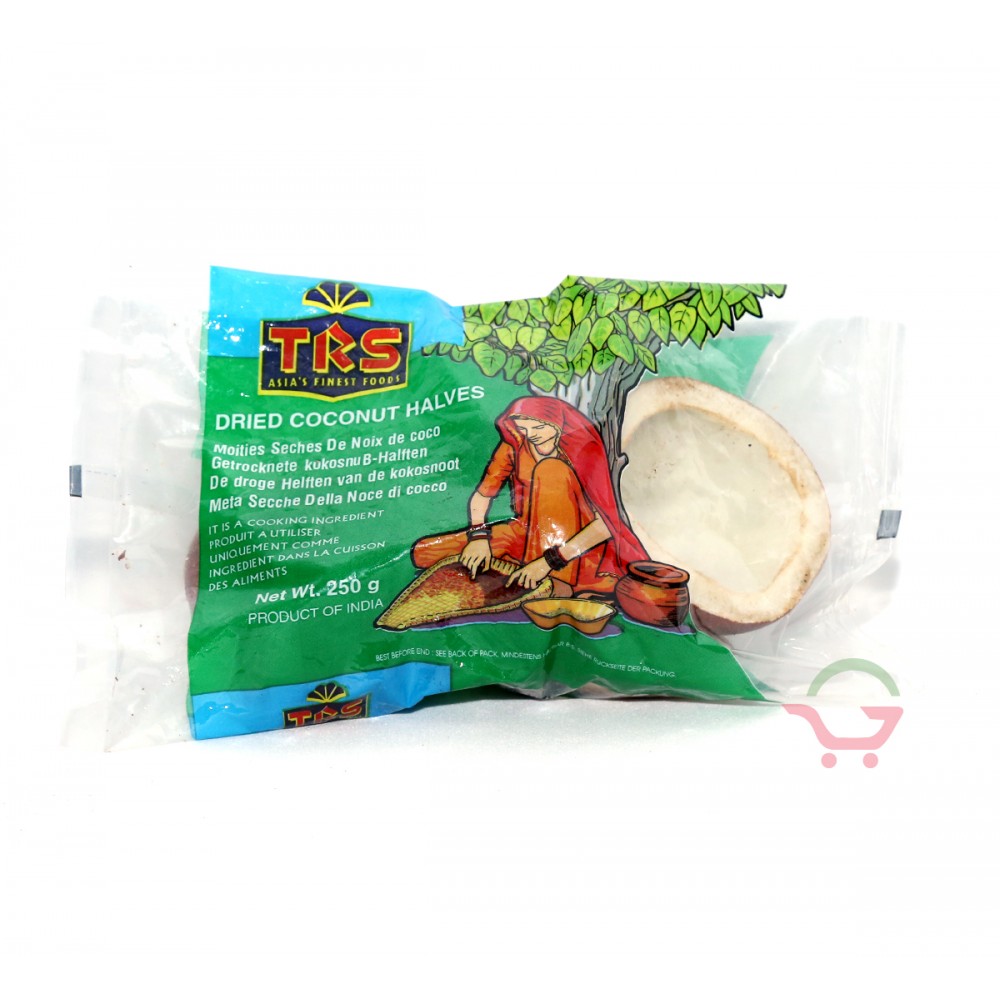 Getrocknete Kokosnuss-Halften 250g