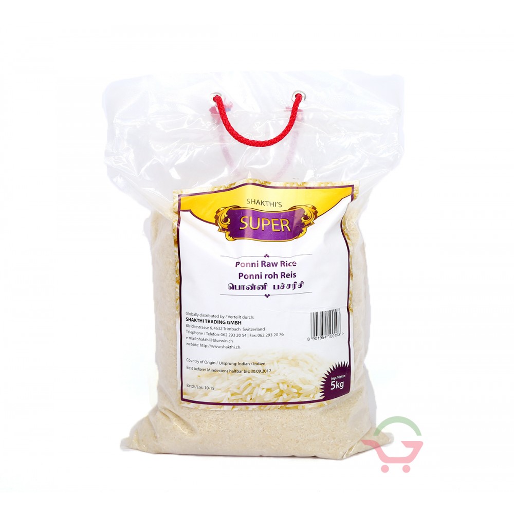 Ponnice Raw Rice 5kg